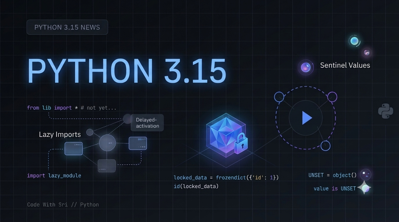 Diagram for Python 3.15: 3 Powerful New Features Every Developer Should Know